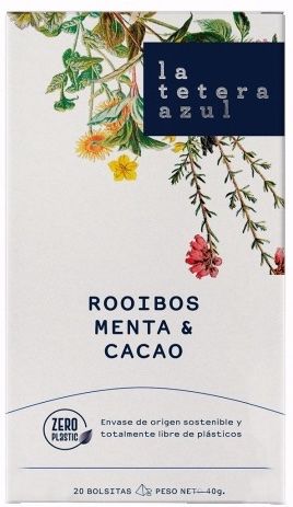 Rooibos Menta & Cacao · La Tetera Azul · 20 pirámides