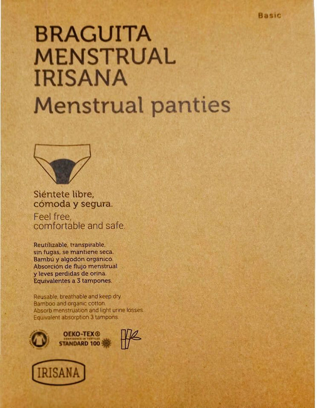 Braguita Menstrual · Irisana · Talla S