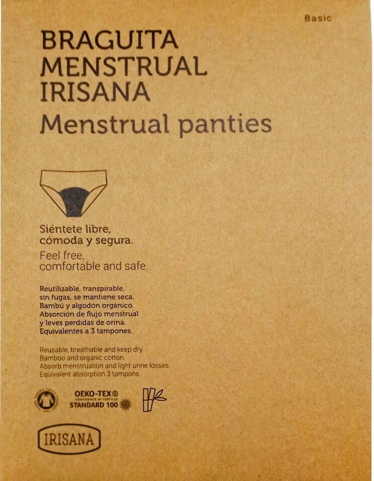 Braguita Menstrual · Irisana · Talla M