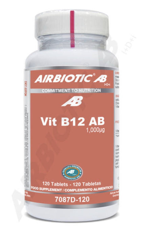 Vitamina B12 AB 1.000 mcg · Airbiotic · 120 tabletas