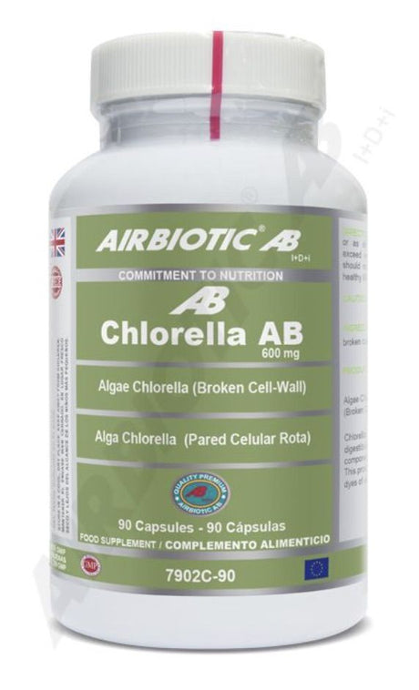 Chlorella AB 600 mg · Airbiotic · 90 cápsulas