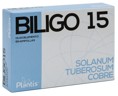 Biligo 15 - Cobre · Plantis · 20 ampollas