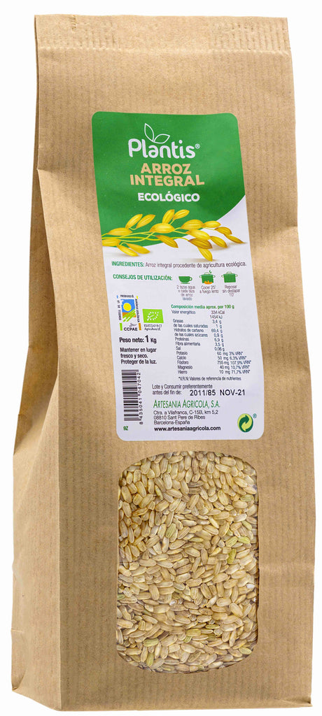 Arroz Integral Ecológico · Plantis · 1 kg