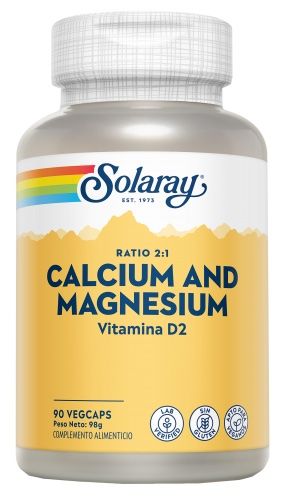 Calcio y Magnesio · Solaray · 90 cápsulas