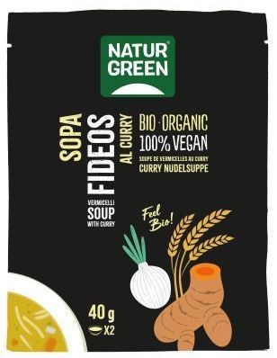 Sopa de Fideos al Curry Bio · Naturgreen · 40 gramos