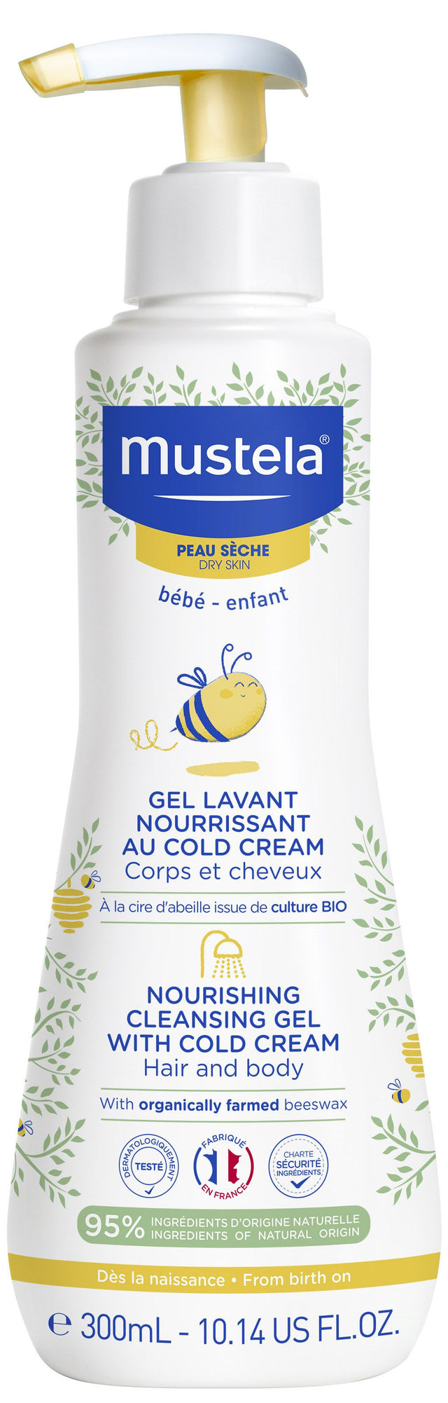 Gel de baño nutritivo al Cold Cream Bio · Mustela · 300 ml