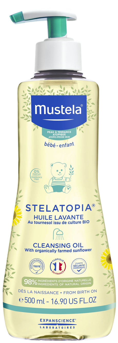 Stelatopia Aceite de Baño y Ducha · Mustela · 500 ml