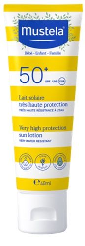 Leche Solar para Cara Muy Alta Protección SPF50+ · Mustela · 40 ml