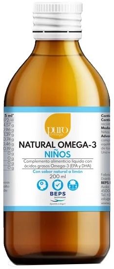 Natural Omega 3 Niños · Puro Omega · 200 ml