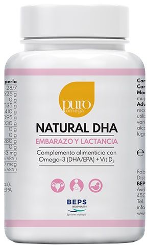 Natural DHA - Embarazo y lactancia · Puro Omega · 180 Perlas