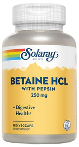 Betaína HCL · Solaray · 100 cápsulas