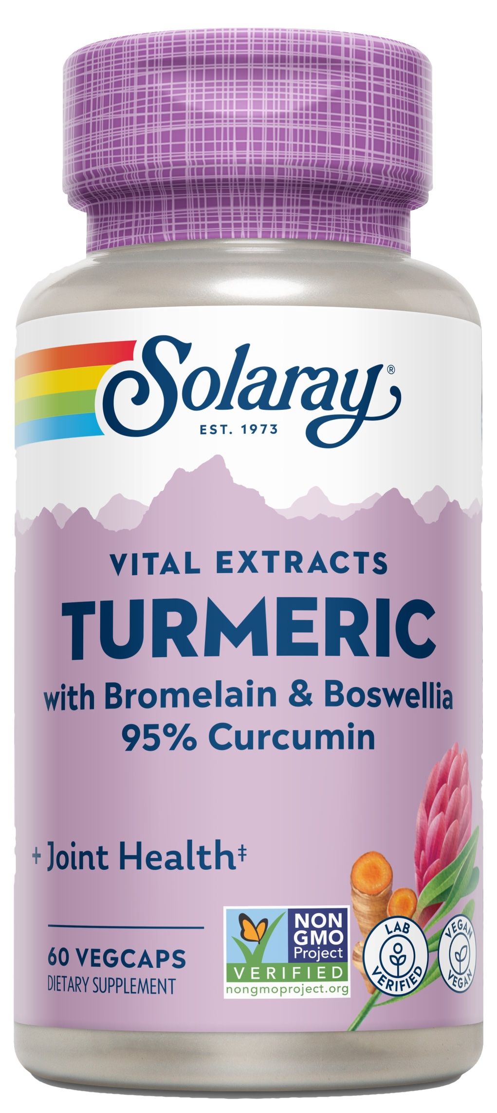 Turmeric (Cúrcuma) · Solaray · 60 cápsulas