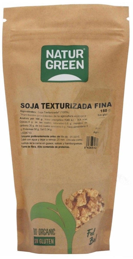 Soja Texturizada Fina Bio · Naturgreen · 150 gramos [Caducidad 01/2025]