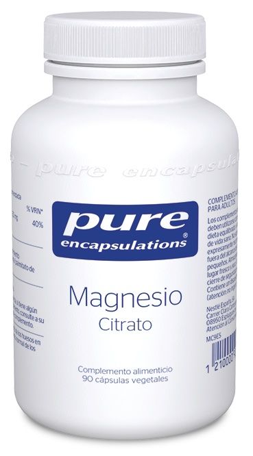 Magnesio Citrato · Pure Encapsulations · 90 cápsulas