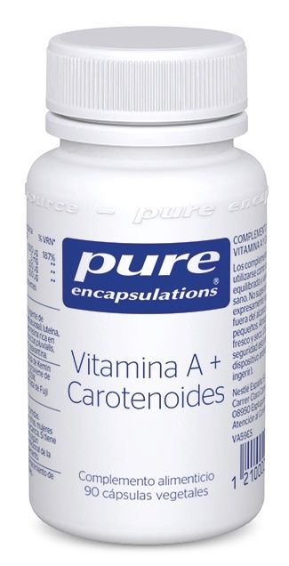 Vitamina A + Carotenoides · Pure Encapsulations · 90 cápsulas