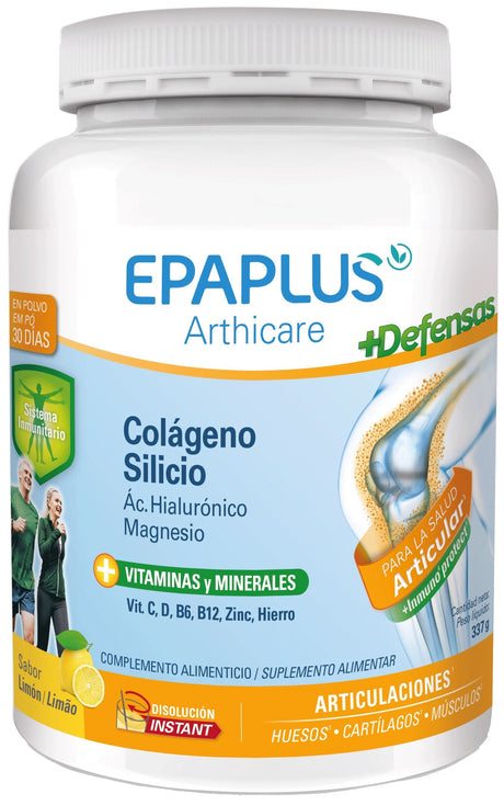 Arthicare Colágeno Silicio Defensas - Sabor Limón · Epaplus · 337 gramos