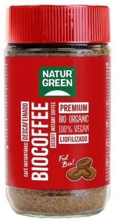 Biocoffee Instant Descafeinado Bio · Naturgreen · 100 gramos