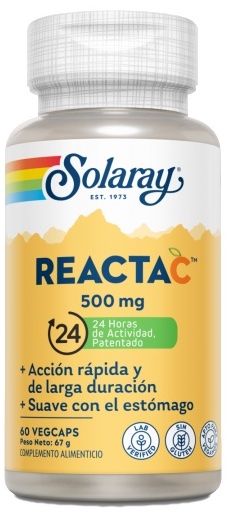 Reacta C 500 mg · Solaray · 60 cápsulas