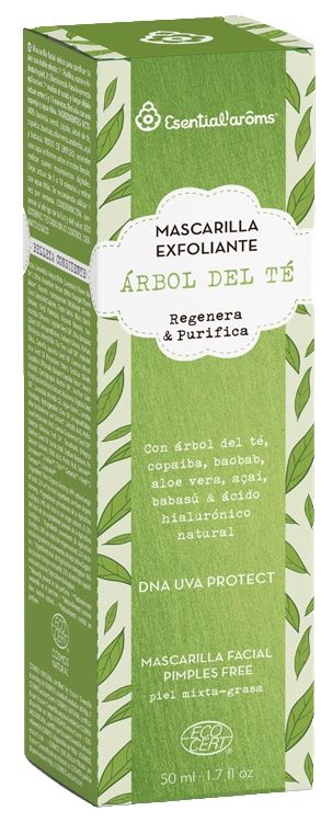 Mascarilla Exfoliadora de Árbol del Té · Esential'Aroms · 50 ml