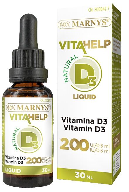 Vitahelp - Vitamina D3 Líquida 200 UI · Marnys · 30 ml