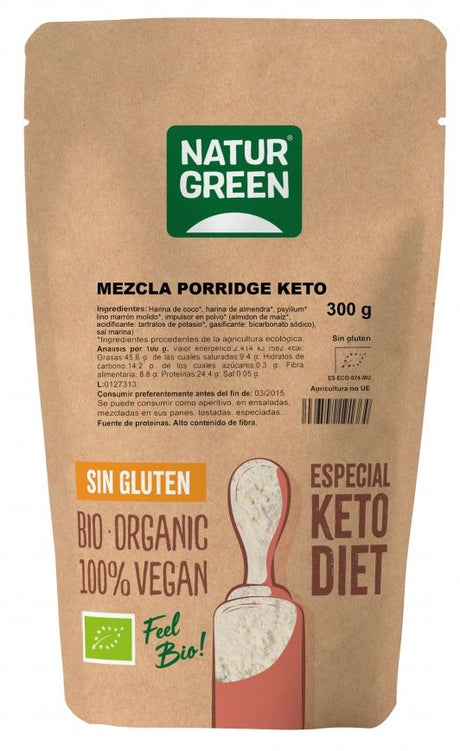 Mezcla Porridge Keto · Naturgreen · 300 gramos