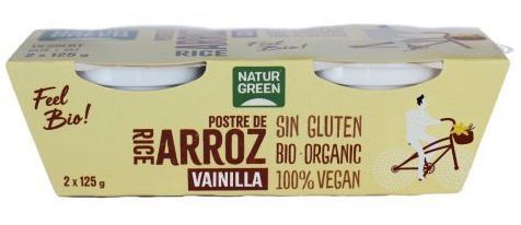 Postre de Arroz con Vainilla · Naturgreen · 2x125 gramos