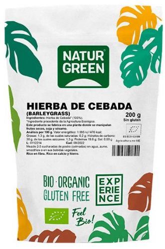 Experience Hierba de Cebada Bio · Naturgreen · 150 gramos