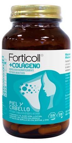 +Colágeno Piel y Cabello · Forticoll · 120 comprimidos