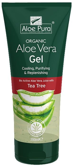 Gel Aloe Vera con Árbol del Té · Aloe Pura · 200 ml