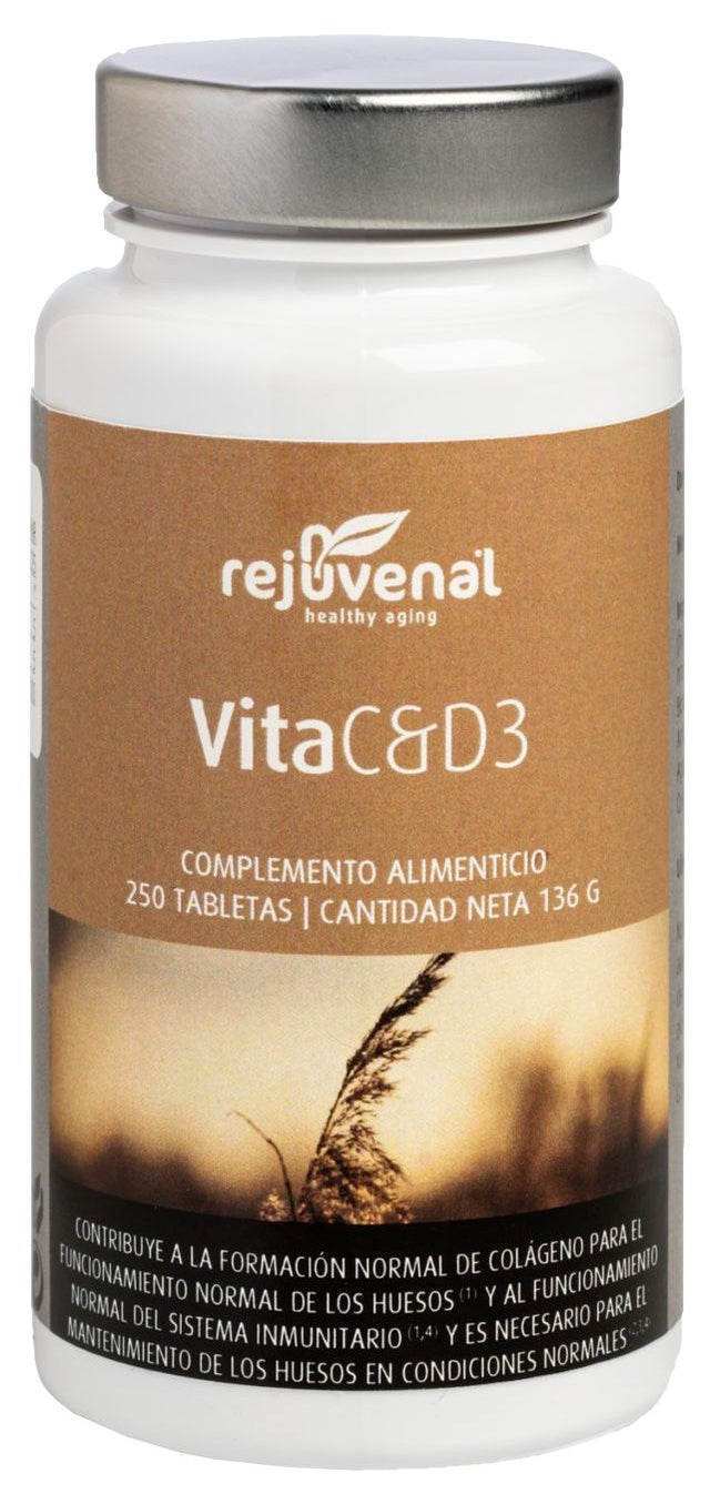 Vita C & D3 · Rejuvenal · 250 tabletas