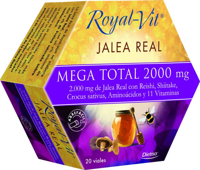 Royal-Vit Mega Total 2000 mg · Dietisa · 20 viales