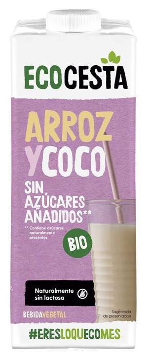 Bebida Vegetal de Arroz y Coco · Ecocesta · 1 litro