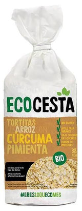 Tortitas de Arroz con Cúrcuma y Pimienta Bio · Ecocesta · 115 gramos