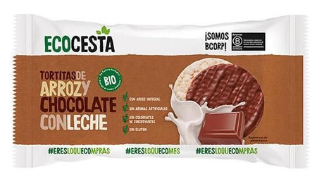 Tortitas de Arroz Integral y Chocolate con Leche Bio · Ecocesta · 100 gramos