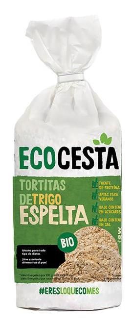 Tortitas de Trigo Espelta Integral Bio · Ecocesta · 108 gramos