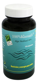 100% Klamath (Alga Verdiazul AFA) · 100% Natural · 180 comprimidos