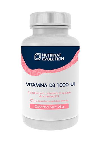 Vitamina D3 1.000 UI · Nutrinat Evolution · 30 cápsulas