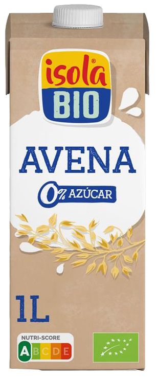 Bebida de Avena 0% Azúcar · Isola Bio · 1 litro