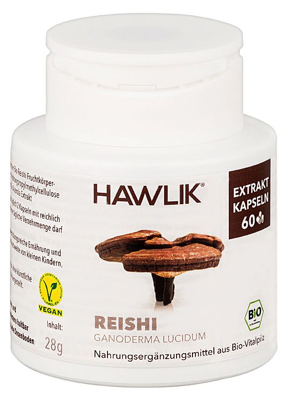 Extracto de Reishi Bio · Hawlik · 60 cápsulas