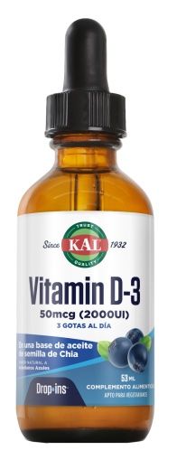 Vitamina D3 Líquida · KAL · 53 ml