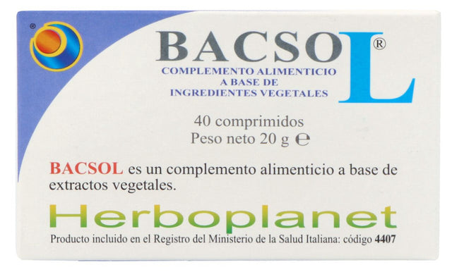 Bacsol · Herboplanet · 40 comprimidos