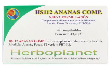 HS 112 - Ananas Comp · Herboplanet · 48 comprimidos