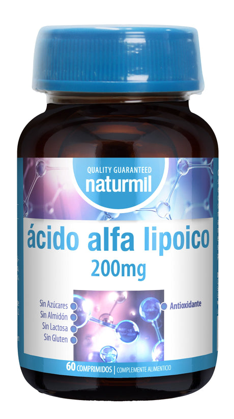 Ácido Alfa Lipoico 200 mg · Naturmil · 60 comprimidos