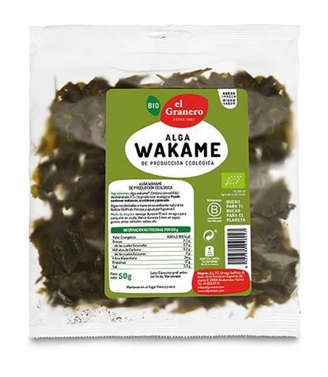 Alga Wakame · El Granero Integral · 50 gramos