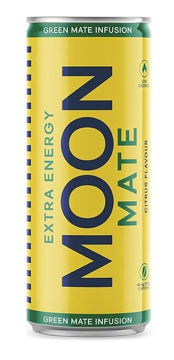 Bebida Energética de Mate - Sabor Cítrico · Moon · 250 ml