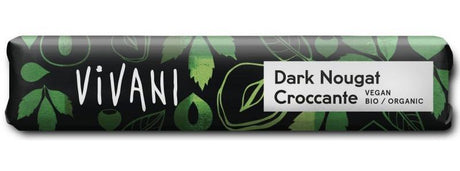 Chocolatina de Turrón Oscuro Crocante · Vivani · 35 gramos [Caducidad 01/2025]