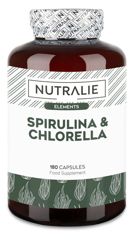 Espirulina & Chlorella · Nutralie · 180 cápsulas