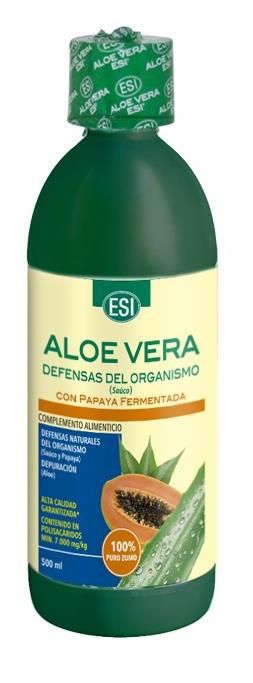 Zumo de Aloe Vera con Papaya Fermentada · ESI · 500 ml