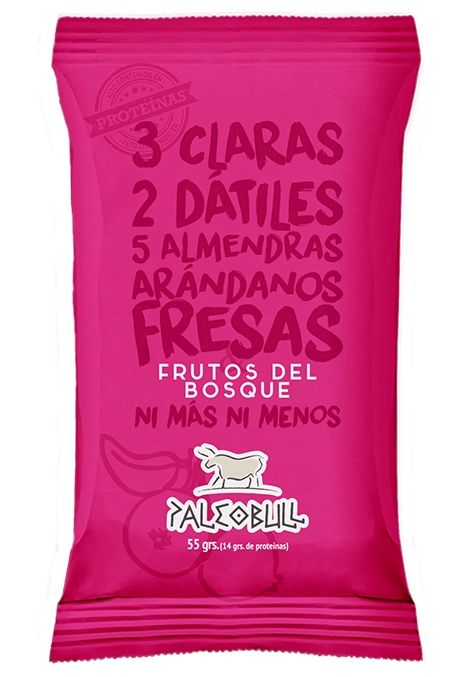 Barrita de Frutos del Bosque · Paleobull · 55 gramos