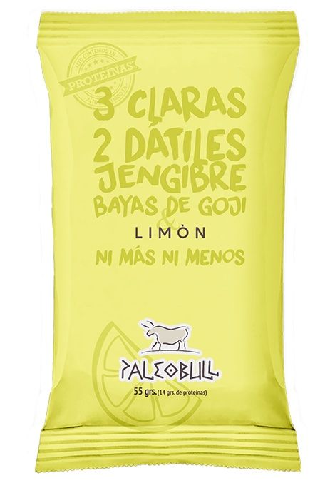 Barrita de Limón, Goji y Jengibre · Paleobull · 55 gramos